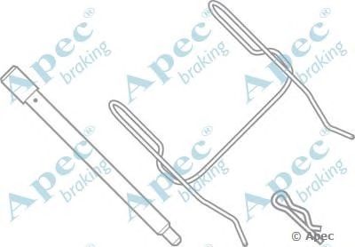 APEC BRAKING kit312 -  Комплектующие, тормозные колодки